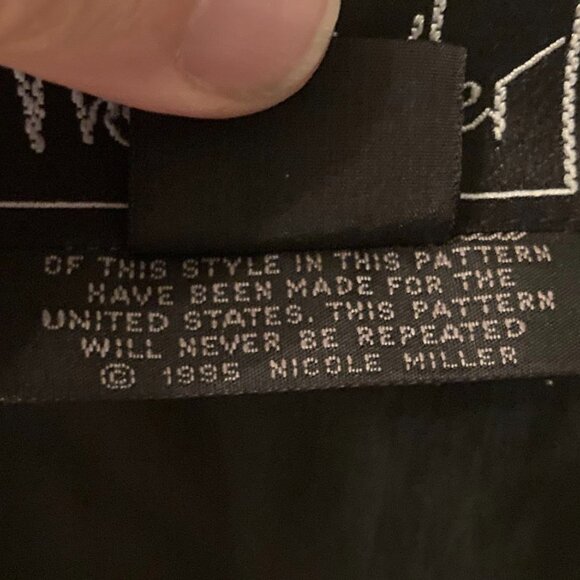 Nicole Miller Mercedes Benz 100% Silk Vest Car Rare 1995 Medium M NEW - Picture 4 of 11